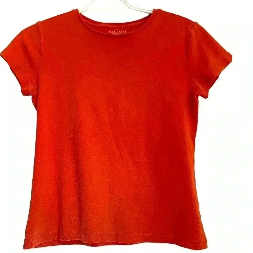 Talbots petite, soft Pima cotton short sleeve T-shirt